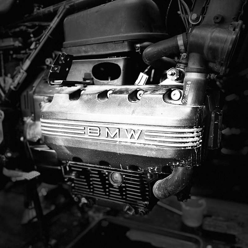 BMW K 1200 RS pretesnenie motora a prevodovky